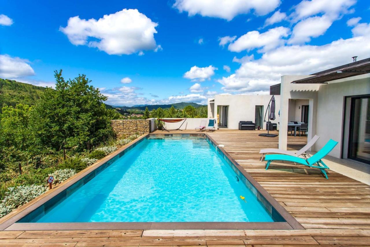 Villa Blanche, Contemporary, Cathars, Couiza, Carcassonne Exterior foto